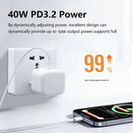 ที่ชาร์จ A3365 PD40W USB-C / Type-C อินเทอร์เฟซ ปลั๊ก UK