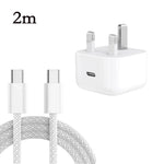 ที่ชาร์จ A3365 PD40W USB-C / Type-C พร้อมสายข้อมูล Type-C ถึง Type-C, ปลั๊ก UK, ปลั๊ก UK + สาย Type-C 1 ม., ปลั๊ก UK + สาย Type-C 2 ม.