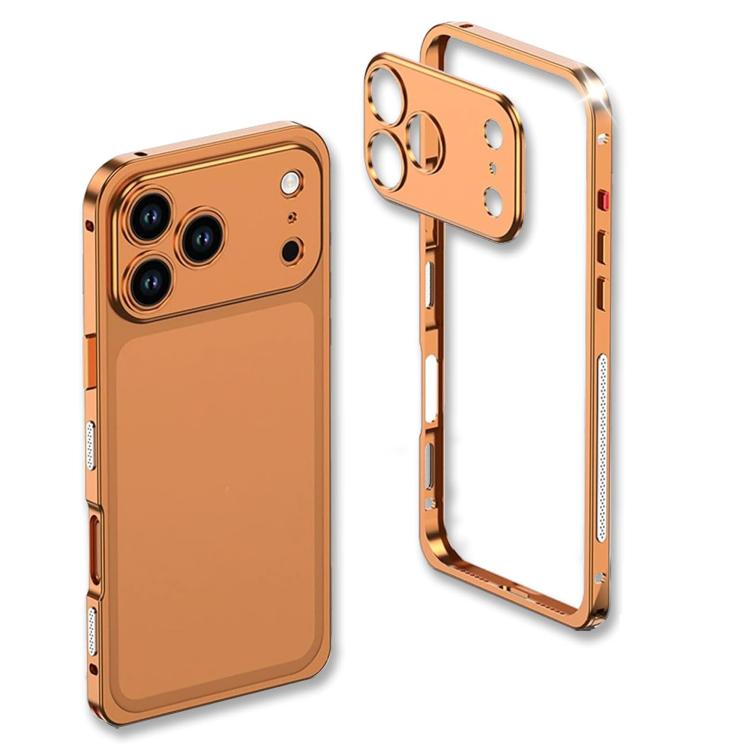 เคสโทรศัพท์กันกระแทกกรอบโลหะผสมบางพิเศษพร้อมกรอบเลนส์ สำหรับ iPhone 17 Pro Max, สำหรับ iPhone 17 Pro