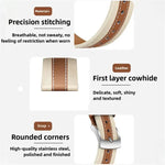 สายรัดนาฬิกาหนังแท้สีบล็อกสำหรับ Apple Watch 46mm / 49mm / 45mm / 44mm, สำหรับ Apple Watch 42mm / 41mm / 40mm / 38mm