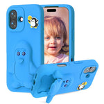 เคสโทรศัพท์กันกระแทก EVA ลายเพนกวินพร้อมที่วาง สำหรับ iPhone 17 Pro Max, สำหรับ iPhone 17 Pro, สำหรับ iPhone 17, สำหรับ iPhone Air, สำหรับ iPhone 16 Pro Max, สำหรับ iPhone 16 Pro, สำหรับ iPhone 16, สำหรับ iPhone 15 Pro Max