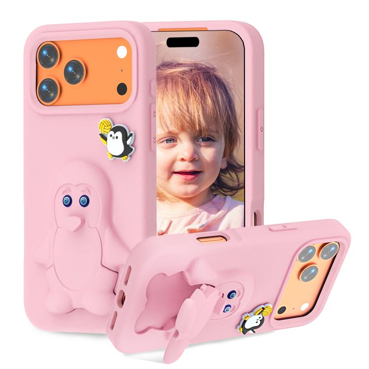 เคสโทรศัพท์กันกระแทก EVA ลายเพนกวินพร้อมที่วาง สำหรับ iPhone 17 Pro Max, สำหรับ iPhone 17 Pro, สำหรับ iPhone 17, สำหรับ iPhone Air, สำหรับ iPhone 16 Pro Max, สำหรับ iPhone 16 Pro, สำหรับ iPhone 16, สำหรับ iPhone 15 Pro Max