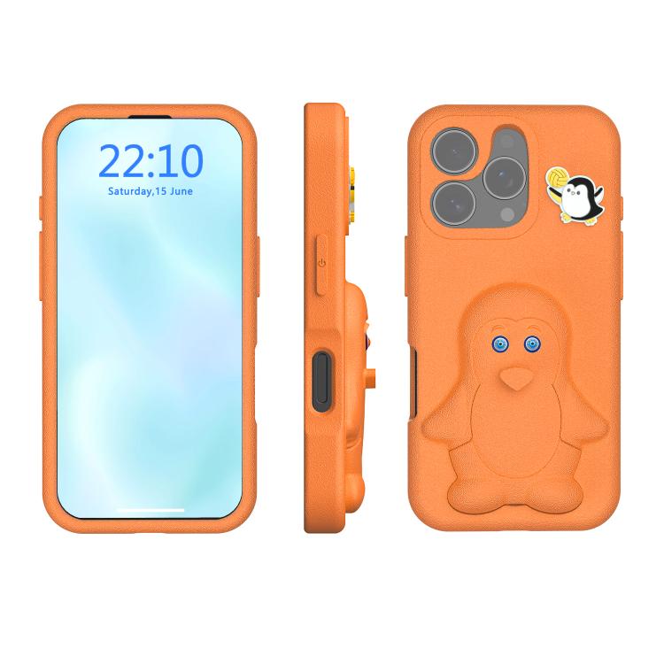 เคสโทรศัพท์กันกระแทก EVA ลายเพนกวินพร้อมที่วาง สำหรับ iPhone 17 Pro Max, สำหรับ iPhone 17 Pro, สำหรับ iPhone 17, สำหรับ iPhone Air, สำหรับ iPhone 16 Pro Max, สำหรับ iPhone 16 Pro, สำหรับ iPhone 16, สำหรับ iPhone 15 Pro Max