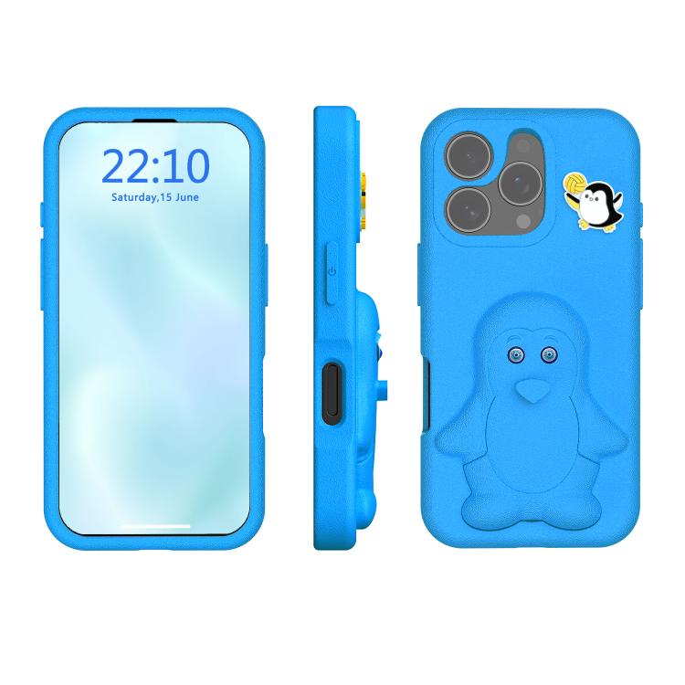เคสโทรศัพท์กันกระแทก EVA ลายเพนกวินพร้อมที่วาง สำหรับ iPhone 17 Pro Max, สำหรับ iPhone 17 Pro, สำหรับ iPhone 17, สำหรับ iPhone Air, สำหรับ iPhone 16 Pro Max, สำหรับ iPhone 16 Pro, สำหรับ iPhone 16, สำหรับ iPhone 15 Pro Max