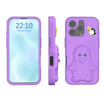 เคสโทรศัพท์กันกระแทก EVA ลายเพนกวินพร้อมที่วาง สำหรับ iPhone 17 Pro Max, สำหรับ iPhone 17 Pro, สำหรับ iPhone 17, สำหรับ iPhone Air, สำหรับ iPhone 16 Pro Max, สำหรับ iPhone 16 Pro, สำหรับ iPhone 16, สำหรับ iPhone 15 Pro Max