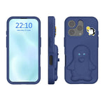 เคสโทรศัพท์กันกระแทก EVA ลายเพนกวินพร้อมที่วาง สำหรับ iPhone 17 Pro Max, สำหรับ iPhone 17 Pro, สำหรับ iPhone 17, สำหรับ iPhone Air, สำหรับ iPhone 16 Pro Max, สำหรับ iPhone 16 Pro, สำหรับ iPhone 16, สำหรับ iPhone 15 Pro Max