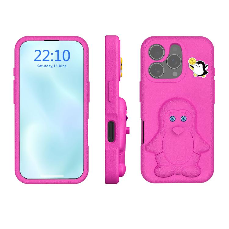 เคสโทรศัพท์กันกระแทก EVA ลายเพนกวินพร้อมที่วาง สำหรับ iPhone 17 Pro Max, สำหรับ iPhone 17 Pro, สำหรับ iPhone 17, สำหรับ iPhone Air, สำหรับ iPhone 16 Pro Max, สำหรับ iPhone 16 Pro, สำหรับ iPhone 16, สำหรับ iPhone 15 Pro Max