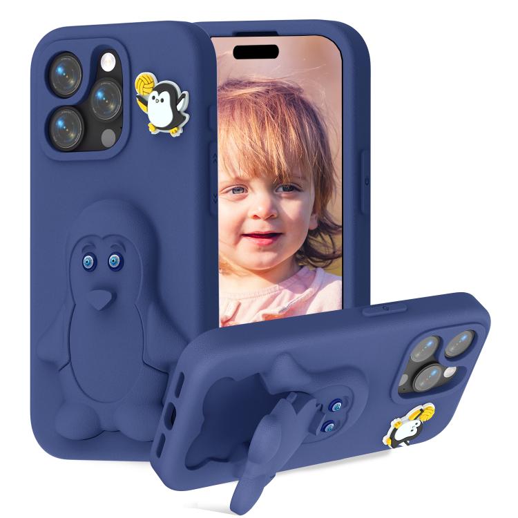 เคสโทรศัพท์กันกระแทก EVA ลายเพนกวินพร้อมที่วาง สำหรับ iPhone 17 Pro Max, สำหรับ iPhone 17 Pro, สำหรับ iPhone 17, สำหรับ iPhone Air, สำหรับ iPhone 16 Pro Max, สำหรับ iPhone 16 Pro, สำหรับ iPhone 16, สำหรับ iPhone 15 Pro Max