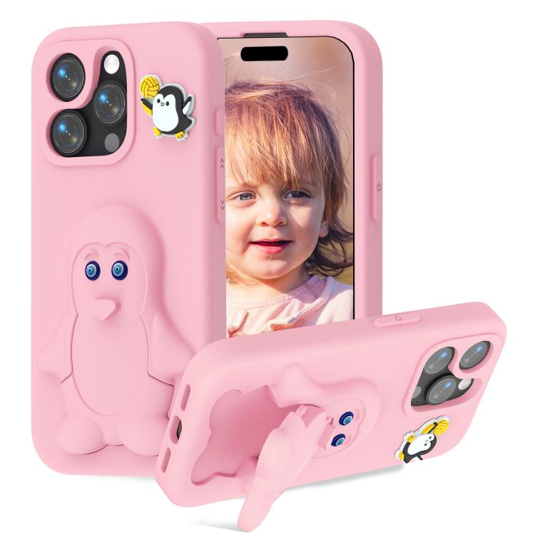 เคสโทรศัพท์กันกระแทก EVA ลายเพนกวินพร้อมที่วาง สำหรับ iPhone 17 Pro Max, สำหรับ iPhone 17 Pro, สำหรับ iPhone 17, สำหรับ iPhone Air, สำหรับ iPhone 16 Pro Max, สำหรับ iPhone 16 Pro, สำหรับ iPhone 16, สำหรับ iPhone 15 Pro Max