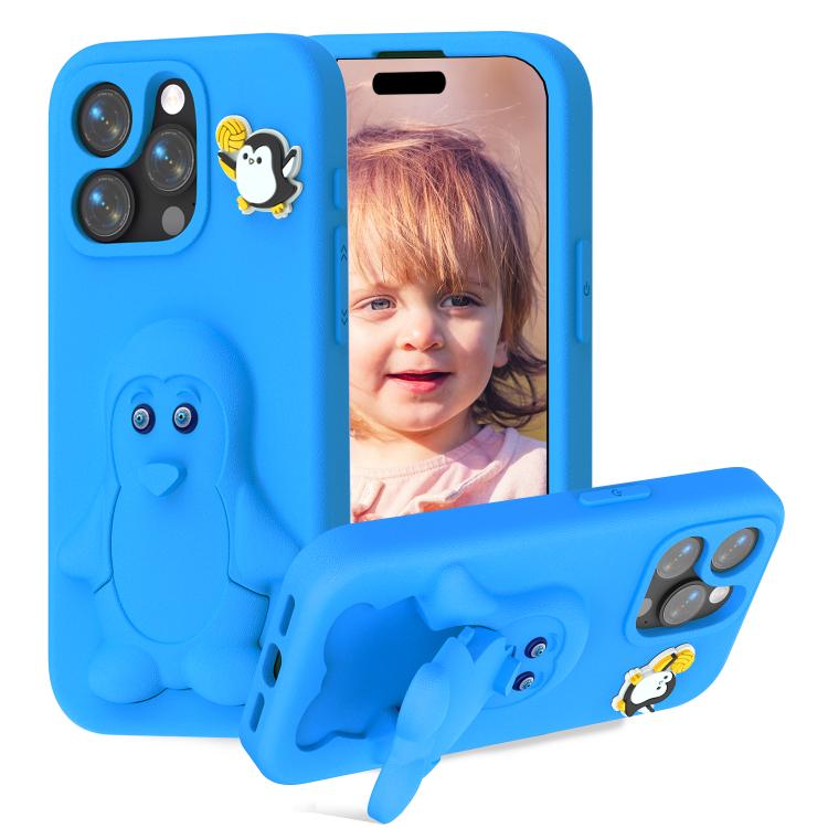 เคสโทรศัพท์กันกระแทก EVA ลายเพนกวินพร้อมที่วาง สำหรับ iPhone 17 Pro Max, สำหรับ iPhone 17 Pro, สำหรับ iPhone 17, สำหรับ iPhone Air, สำหรับ iPhone 16 Pro Max, สำหรับ iPhone 16 Pro, สำหรับ iPhone 16, สำหรับ iPhone 15 Pro Max