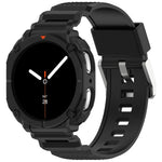 สายสายนาฬิกา TPU แบบบูรณาการพร้อมตัวเรือนนาฬิกาสีทึบ สำหรับ Samsung Galaxy Watch8 44 มม., สำหรับ Samsung Galaxy Watch8 40 มม.