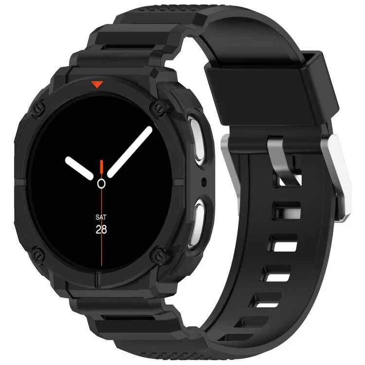 สายสายนาฬิกา TPU แบบบูรณาการพร้อมตัวเรือนนาฬิกาสีทึบ สำหรับ Samsung Galaxy Watch8 44 มม., สำหรับ Samsung Galaxy Watch8 40 มม.