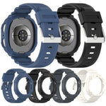 สายสายนาฬิกา TPU แบบบูรณาการพร้อมตัวเรือนนาฬิกาสีทึบ สำหรับ Samsung Galaxy Watch8 44 มม., สำหรับ Samsung Galaxy Watch8 40 มม.