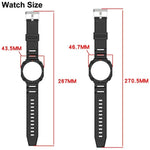 สายสายนาฬิกา TPU แบบบูรณาการพร้อมตัวเรือนนาฬิกาสีทึบ สำหรับ Samsung Galaxy Watch8 44 มม., สำหรับ Samsung Galaxy Watch8 40 มม.