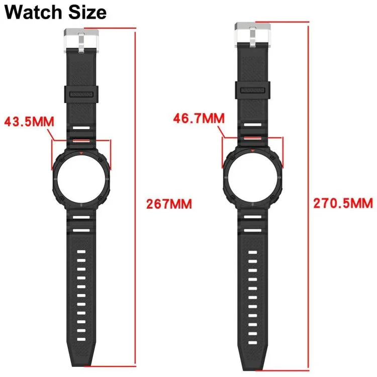สายสายนาฬิกา TPU แบบบูรณาการพร้อมตัวเรือนนาฬิกาสีทึบ สำหรับ Samsung Galaxy Watch8 44 มม., สำหรับ Samsung Galaxy Watch8 40 มม.
