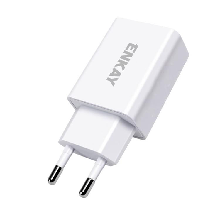 อะแดปเตอร์ชาร์จไฟ USB 10W 5V 2A ENKAY พร้อมปลั๊ก EU, ปลั๊ก US