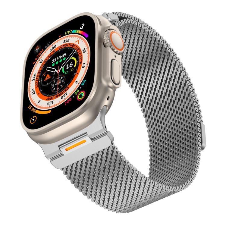 สายนาฬิกา Milan แบบตาข่ายหยาบแม่เหล็ก Vitality สำหรับ Apple Watch 42 / 44 / 45 / 46 / 49 มม.