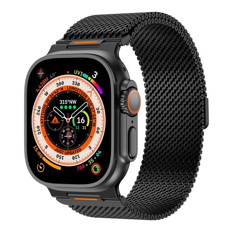 สายนาฬิกา Milan แบบตาข่ายหยาบแม่เหล็ก Vitality สำหรับ Apple Watch 42 / 44 / 45 / 46 / 49 มม.