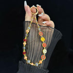 สร้อยข้อมือเคลือบสีมงคลความเจริญรุ่งเรืองโชคดี, สีเขียว, หลายสี