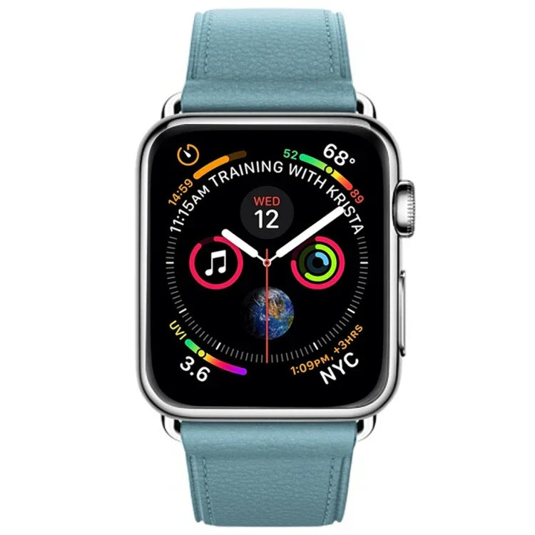 สายหนังแบบปุ่มคลาสสิก สำหรับ Apple Watch Series 3 & 2 & 1 38 มม.