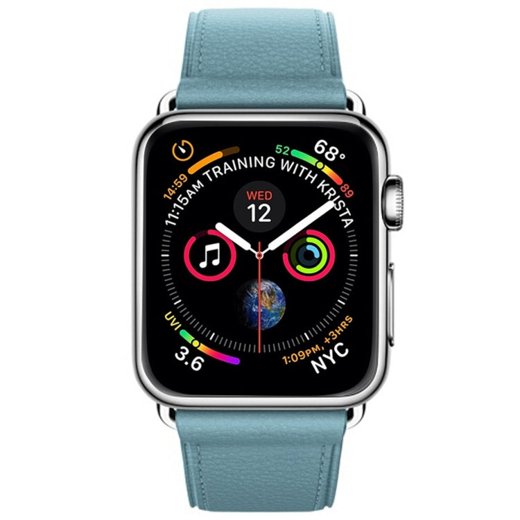สายหนังแบบปุ่มคลาสสิก สำหรับ Apple Watch Series 3 & 2 & 1 38 มม.