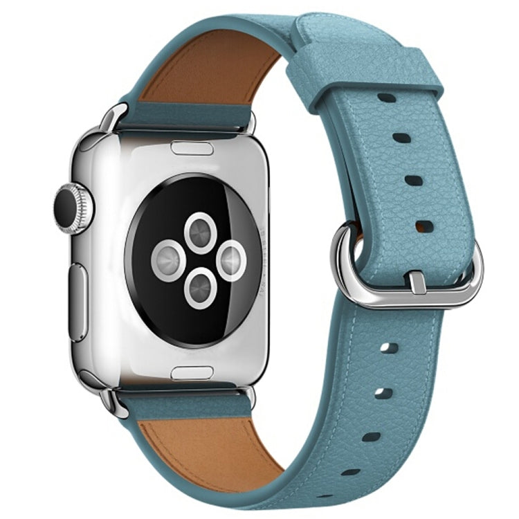 สายหนังแบบปุ่มคลาสสิก สำหรับ Apple Watch Series 3 & 2 & 1 38 มม.