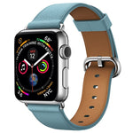 สายหนังแบบปุ่มคลาสสิก สำหรับ Apple Watch Series 3 & 2 & 1 38 มม.