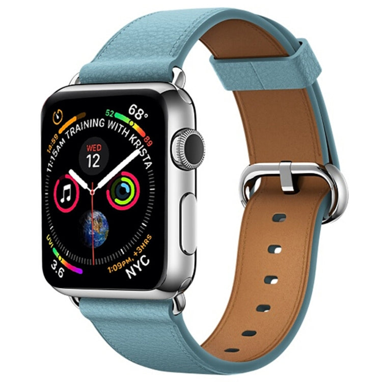 สายหนังแบบปุ่มคลาสสิก สำหรับ Apple Watch Series 3 & 2 & 1 38 มม.