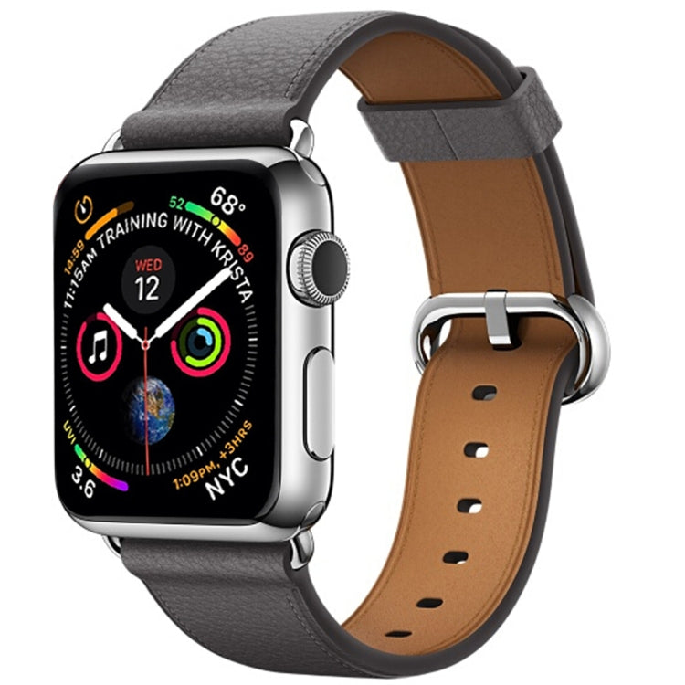 สายหนังแบบปุ่มคลาสสิก สำหรับ Apple Watch Series 3 & 2 & 1 38 มม.