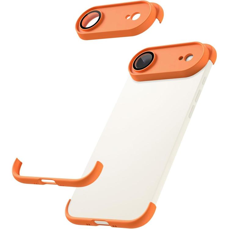 เคสโทรศัพท์ TPU บางพิเศษไม่มีขอบพร้อมถุงลมนิรภัยสี่มุมกันกระแทกและฟิล์มเลนส์ สำหรับ iPhone 17 Pro Max, สำหรับ iPhone 17 Pro, สำหรับ iPhone 17, สำหรับ iPhone Air