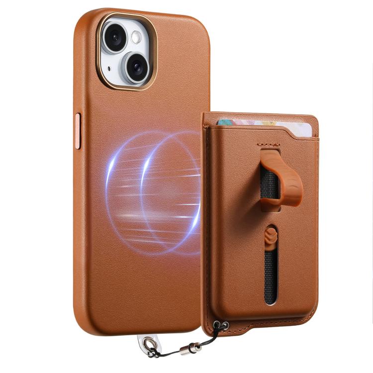 เคสโทรศัพท์กระเป๋าใส่บัตรแม่เหล็กถอดได้พร้อมแหวนจับนิ้วและสายกันหาย สำหรับ iPhone 14, สำหรับ iPhone 14 Pro, สำหรับ iPhone 14 Pro Max