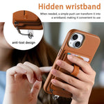 เคสโทรศัพท์กระเป๋าใส่บัตรแม่เหล็กถอดได้พร้อมแหวนจับนิ้วและสายกันหาย สำหรับ iPhone 14, สำหรับ iPhone 14 Pro, สำหรับ iPhone 14 Pro Max