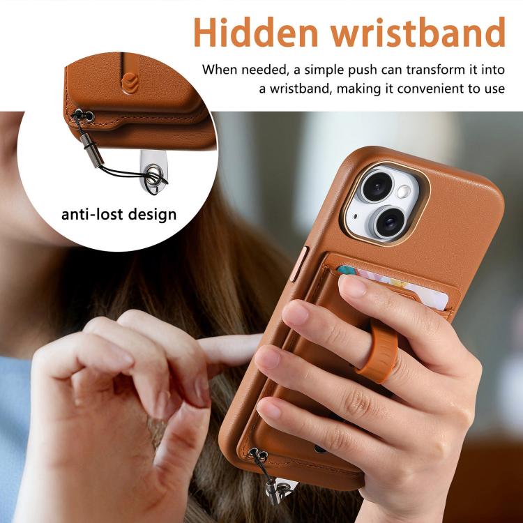 เคสโทรศัพท์กระเป๋าใส่บัตรแม่เหล็กถอดได้พร้อมแหวนจับนิ้วและสายกันหาย สำหรับ iPhone 14, สำหรับ iPhone 14 Pro, สำหรับ iPhone 14 Pro Max