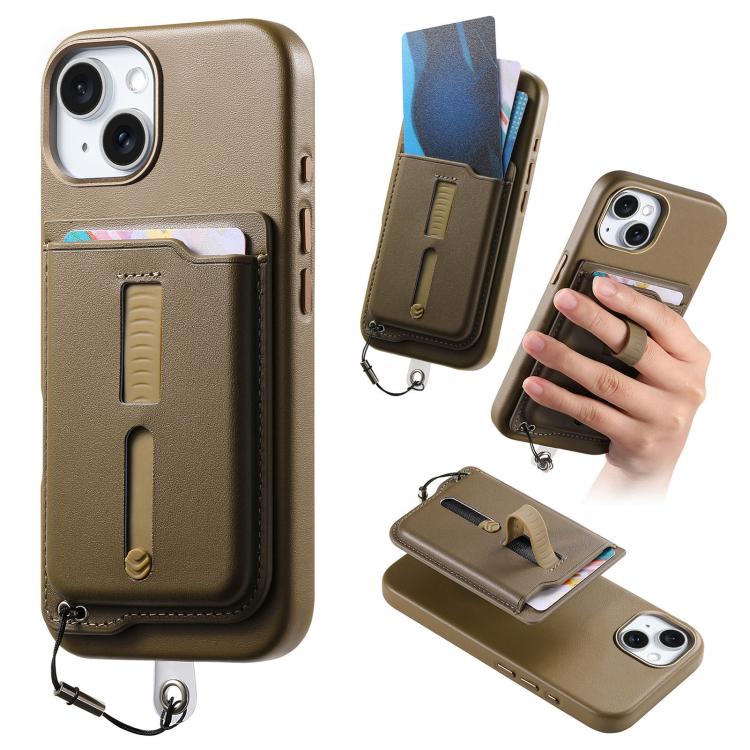 เคสโทรศัพท์กระเป๋าใส่บัตรแม่เหล็กถอดได้พร้อมแหวนจับนิ้วและสายกันหาย สำหรับ iPhone 14, สำหรับ iPhone 14 Pro, สำหรับ iPhone 14 Pro Max