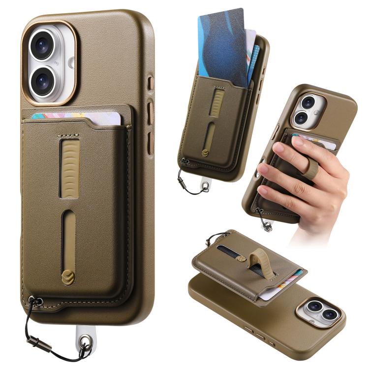 เคสโทรศัพท์กระเป๋าใส่บัตรแม่เหล็กถอดได้พร้อมแหวนจับนิ้วและสายกันหาย สำหรับ iPhone 17e / 16e, สำหรับ iPhone 17 Pro Max, สำหรับ iPhone 17 Pro, สำหรับ iPhone 17, สำหรับ iPhone Air, สำหรับ iPhone 16 Plus