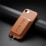 เคสโทรศัพท์กระเป๋าใส่บัตรแม่เหล็กถอดได้พร้อมแหวนจับนิ้วและสายกันหาย สำหรับ iPhone 17e / 16e, สำหรับ iPhone 17 Pro Max, สำหรับ iPhone 17 Pro, สำหรับ iPhone 17, สำหรับ iPhone Air, สำหรับ iPhone 16 Plus