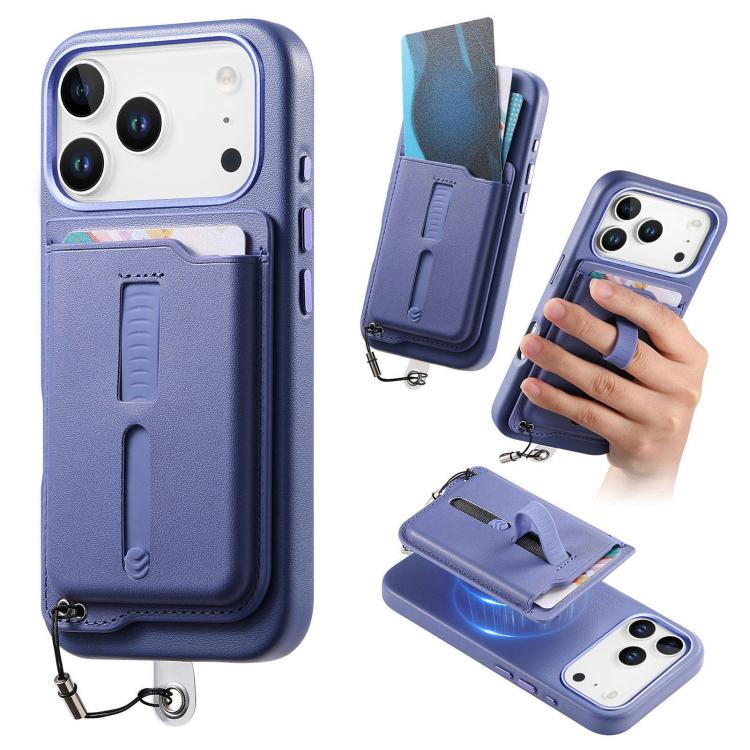 เคสโทรศัพท์กระเป๋าใส่บัตรแม่เหล็กถอดได้พร้อมแหวนจับนิ้วและสายกันหาย สำหรับ iPhone 17e / 16e, สำหรับ iPhone 17 Pro Max, สำหรับ iPhone 17 Pro, สำหรับ iPhone 17, สำหรับ iPhone Air, สำหรับ iPhone 16 Plus