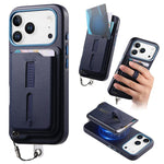 เคสโทรศัพท์กระเป๋าใส่บัตรแม่เหล็กถอดได้พร้อมแหวนจับนิ้วและสายกันหาย สำหรับ iPhone 17e / 16e, สำหรับ iPhone 17 Pro Max, สำหรับ iPhone 17 Pro, สำหรับ iPhone 17, สำหรับ iPhone Air, สำหรับ iPhone 16 Plus