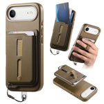 เคสโทรศัพท์กระเป๋าใส่บัตรแม่เหล็กถอดได้พร้อมแหวนจับนิ้วและสายกันหาย สำหรับ iPhone 17e / 16e, สำหรับ iPhone 17 Pro Max, สำหรับ iPhone 17 Pro, สำหรับ iPhone 17, สำหรับ iPhone Air, สำหรับ iPhone 16 Plus