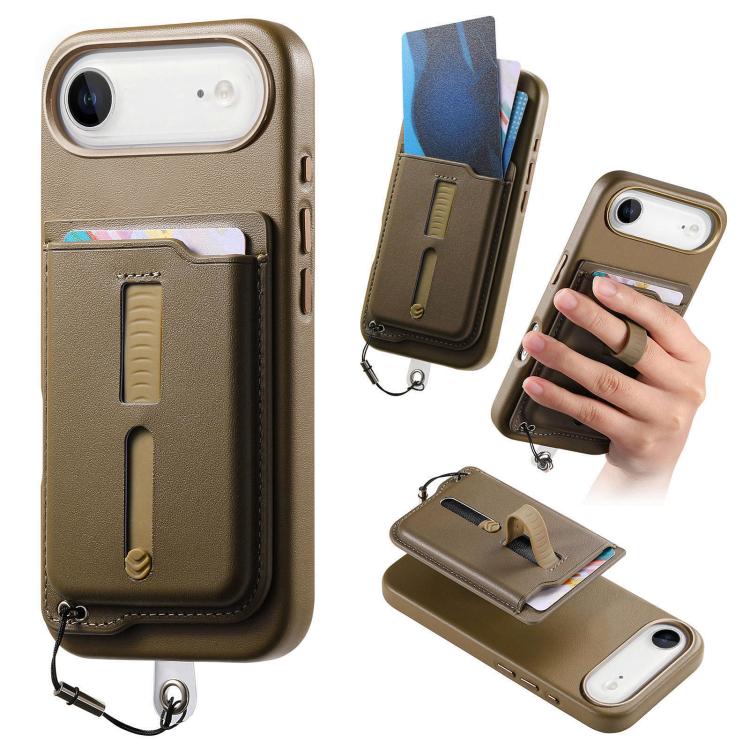 เคสโทรศัพท์กระเป๋าใส่บัตรแม่เหล็กถอดได้พร้อมแหวนจับนิ้วและสายกันหาย สำหรับ iPhone 17e / 16e, สำหรับ iPhone 17 Pro Max, สำหรับ iPhone 17 Pro, สำหรับ iPhone 17, สำหรับ iPhone Air, สำหรับ iPhone 16 Plus