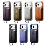 เคสโทรศัพท์กระเป๋าใส่บัตรแม่เหล็กถอดได้พร้อมแหวนจับนิ้วและสายกันหาย สำหรับ iPhone 14, สำหรับ iPhone 14 Pro, สำหรับ iPhone 14 Pro Max