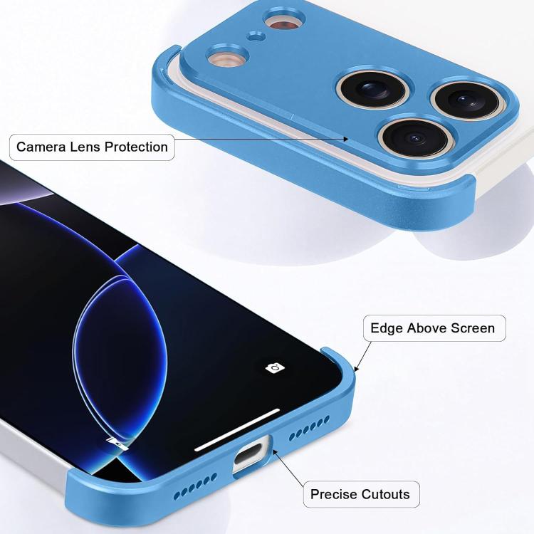 เคสโทรศัพท์กันกระแทกสี่มุมแบบไร้กรอบบางพิเศษวัสดุไทเทเนียมอัลลอย สำหรับ iPhone 17 Pro Max, สำหรับ iPhone 17 Pro, สำหรับ iPhone 17, สำหรับ iPhone Air