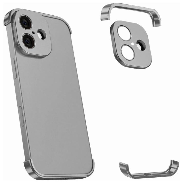 เคสโทรศัพท์กันกระแทกสี่มุมแบบไร้กรอบบางพิเศษวัสดุไทเทเนียมอัลลอย สำหรับ iPhone 17 Pro Max, สำหรับ iPhone 17 Pro, สำหรับ iPhone 17, สำหรับ iPhone Air