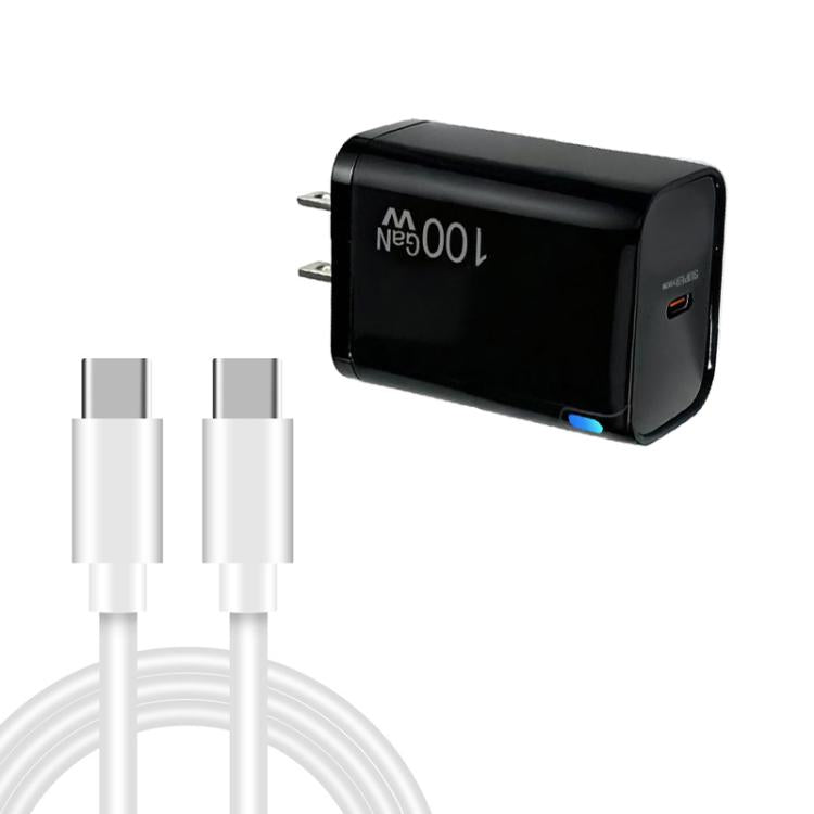 ที่ชาร์จ TE-PD46 GaN 100W PD 45W รองรับเต็มรูปแบบ พร้อมสายข้อมูล Type-C ถึง Type-C ปลั๊ก US