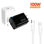 ที่ชาร์จ TE-PD46 GaN 100W PD 45W รองรับเต็มรูปแบบ พร้อมสายข้อมูล Type-C ถึง Type-C ปลั๊ก US