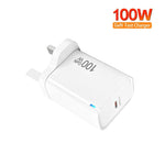 ที่ชาร์จ TE-PD46 GaN 100W PD 45W รองรับเต็มรูปแบบ พร้อมสายข้อมูล Type-C ถึง Type-C ปลั๊ก UK