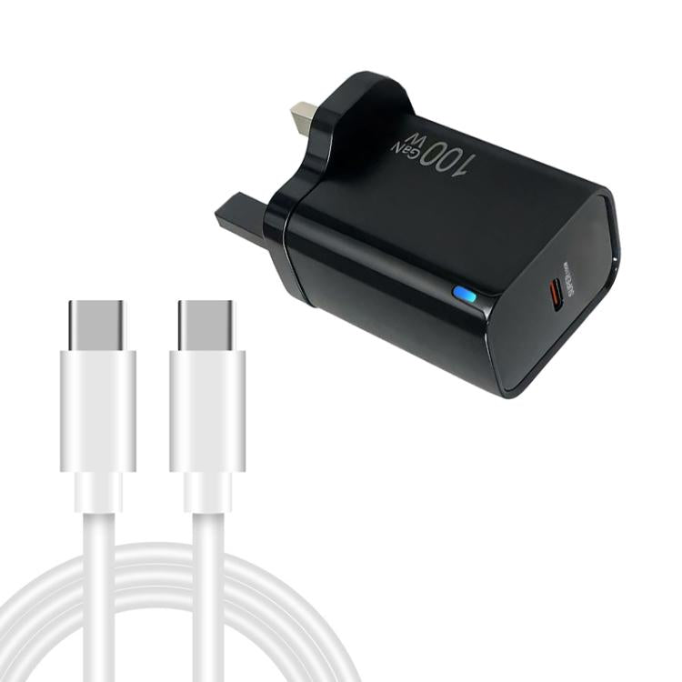 ที่ชาร์จ TE-PD46 GaN 100W PD 45W รองรับเต็มรูปแบบ พร้อมสายข้อมูล Type-C ถึง Type-C ปลั๊ก UK