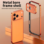 เคสกรอบโทรศัพท์บางระบายความร้อนขอบซิลิโคนผสมอลูมิเนียมอัลลอยพร้อมกรอบเลนส์โลหะ สำหรับ iPhone 17 Pro Max, สำหรับ iPhone 17 Pro
