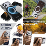 เคสโทรศัพท์ Suteni G6 ลายหนังม้าบ้า ชุบเงา พร้อมที่จับหมุน 360 องศา แบบแม่เหล็ก สำหรับ iPhone 13 Pro Max, สำหรับ iPhone 13 Pro