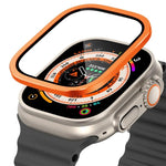 ฟิล์มนาฬิกากระจกนิรภัยกรอบโลหะไทเทเนียม สำหรับ Apple Watch Ultra 49 มม.